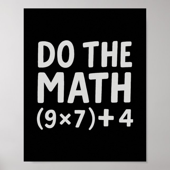 Póster Do The Math 67 Meme  (Frente)