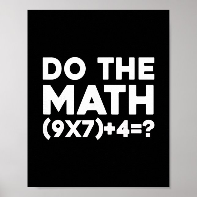 Póster Do The Math 67 Meme 1  (Frente)