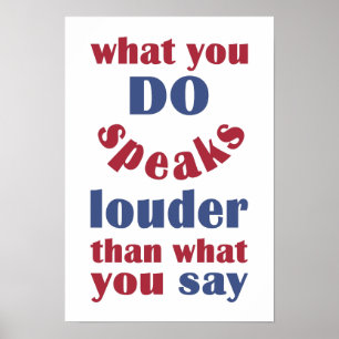 Póster Do vs. Say personalizado poster