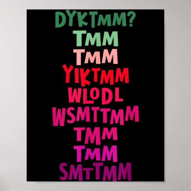 Póster Do You Know The Muffin Man Dyktmm Nostalgia Funny  (Frente)