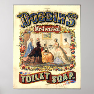 Póster Dobbins' medicated toilet soap