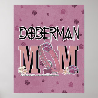 Póster Doberman MOM
