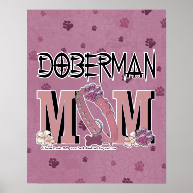 Póster Doberman MOM (Frente)