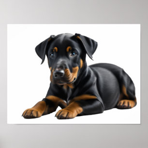 Póster Doberman Pincer Puppy