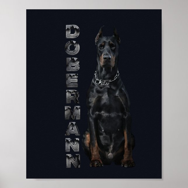 Póster Doberman Pinscher (Frente)