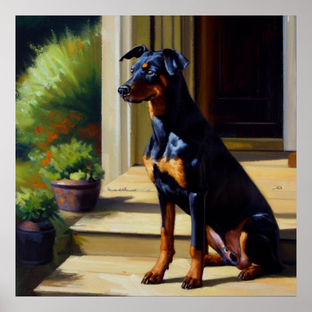 Póster Doberman Pinscher Dog (Frente)