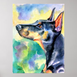 Póster Doberman Pinscher Wall Print