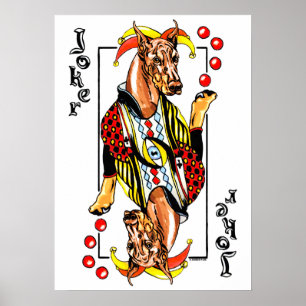 Póster Doberman Red Joker