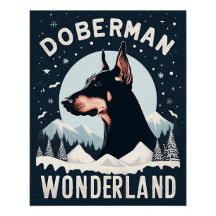 Póster Doberman Wonderland - Típico de los amantes del pe