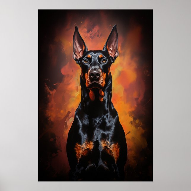 Póster Dobermann (Frente)