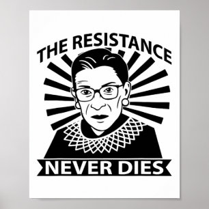 Póster Dobetterdesignsco Rbg Ruth Byder Ginsburg Resist L