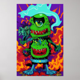 Póster Doblar la monstruosidad - Ken Gage Art