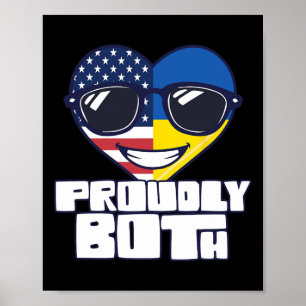 Póster Doble Ciudadanía Orgullosamente Ambos Estados Unid