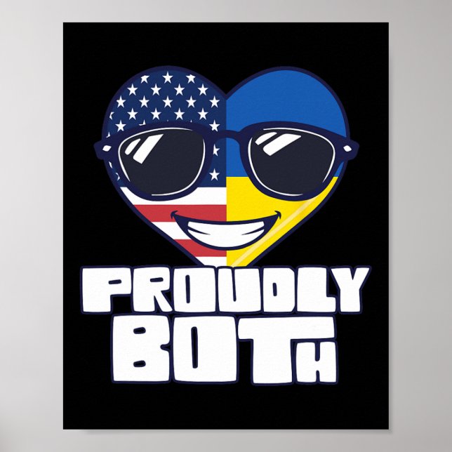 Póster Doble Ciudadanía Orgullosamente Ambos Estados Unid (Frente)