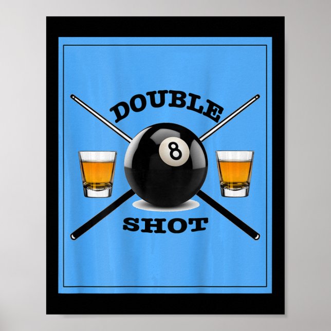 Póster Doble disparo 8 bolas (Frente)