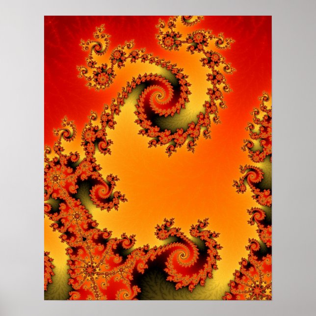 Póster Doble Espiral Flaming Hot (Frente)