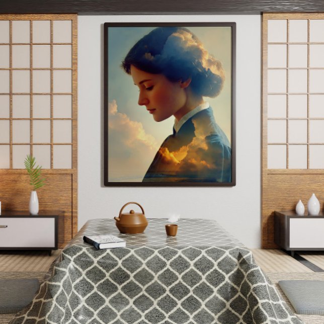 Póster Doble exposición de la serenidad costera (Subido por el creador)