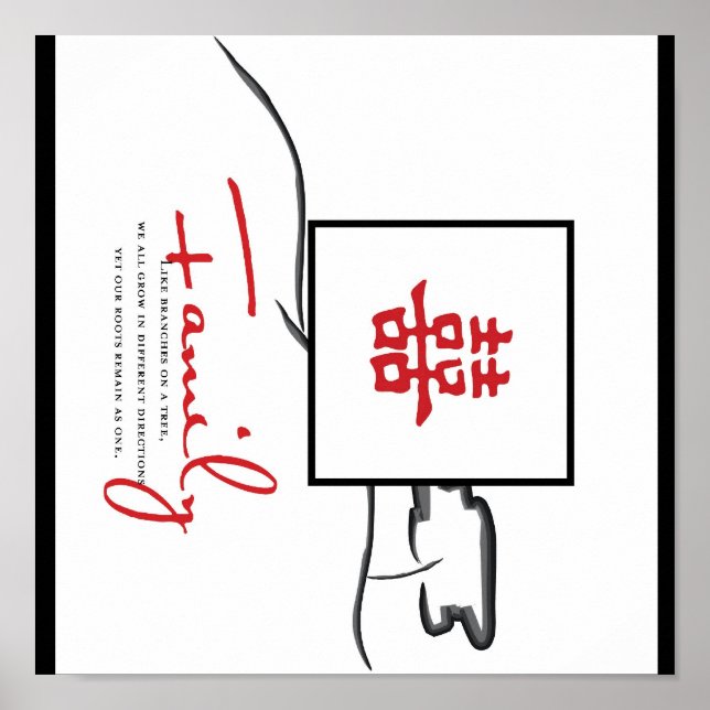 Póster Doble felicidad familiar (Frente)