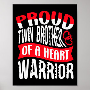 Póster Doble Hermano De Un Guerrero Del Corazón Descarado