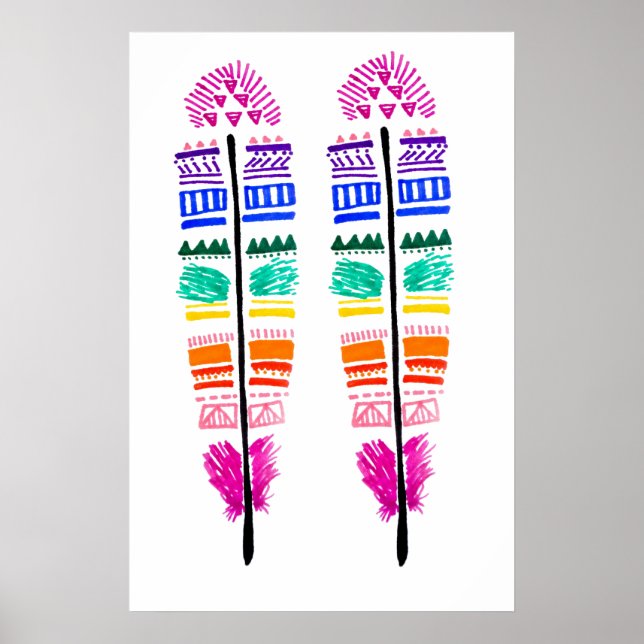 Póster Doble pluma (Frente)