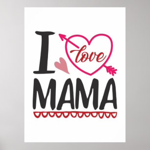 Póster Doble regalo que amo a mi mamá