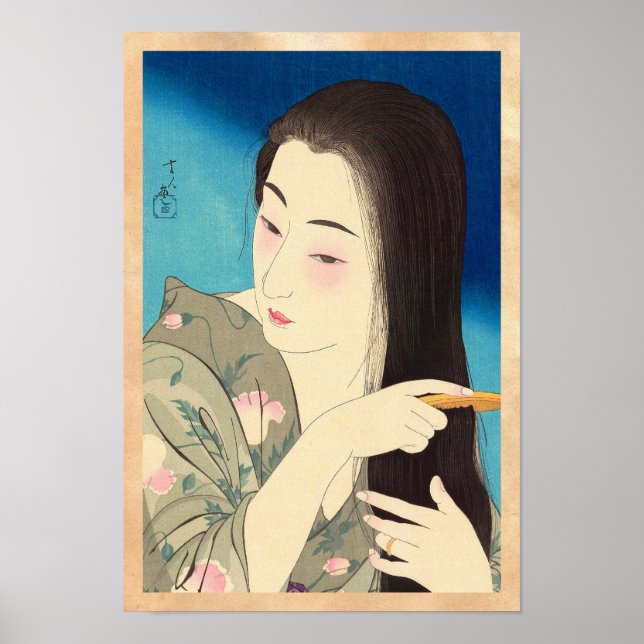Póster Doce aspectos de la mujer, Hair Combing Kotondo (Frente)