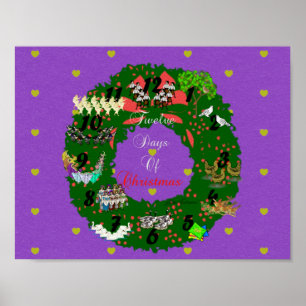 Póster Doce días de Navidades