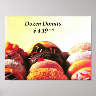 Póster doce donuts