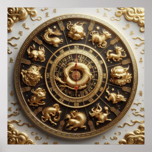 Póster Doce ramas de la Tierra o3X ~ Zodiaco chino