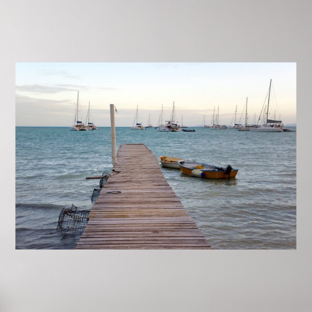 Póster Dock and lobster pots (Frente)