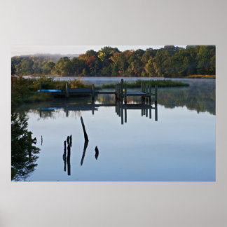 Póster Dock de Lonely River