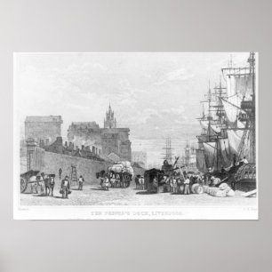 Póster Dock del príncipe, Liverpool