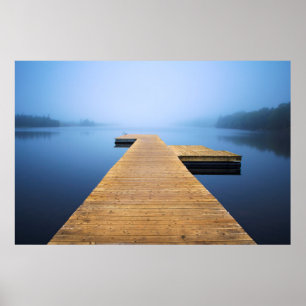 Póster Dock en el lago