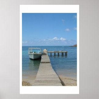 Póster Dock en el sol