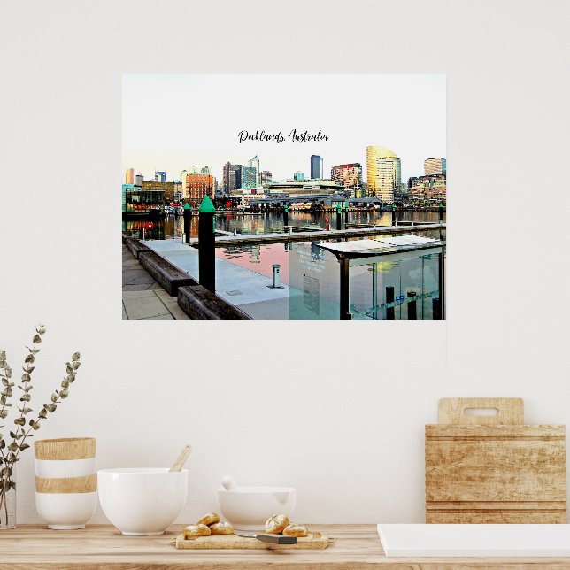 Póster Docklands, Australia (Cocina)
