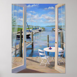 Póster Dockside at the Marina