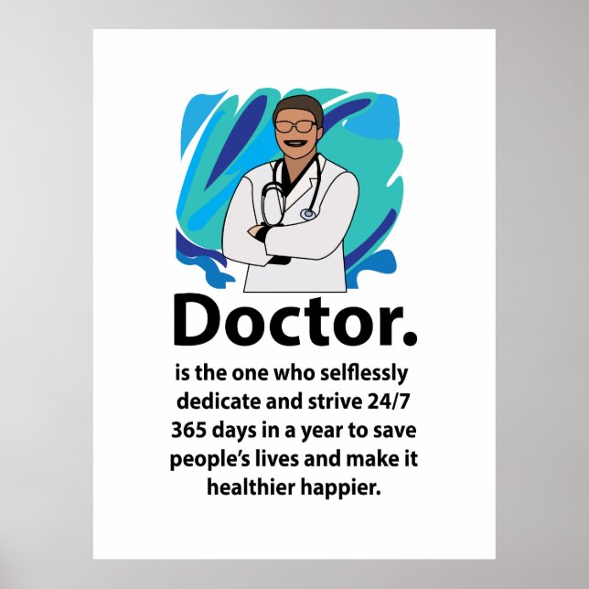 Póster Doctor Appreciation Quote (Frente)