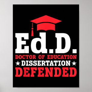 Póster Doctor en educación tesis defendida edd