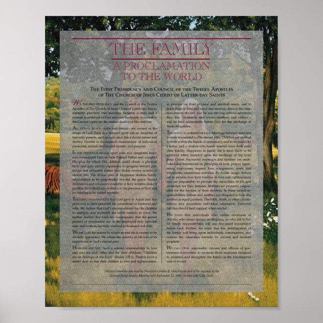 Póster Documento de la serie de pinturas "La familia" (Frente)