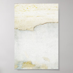 Póster documento rasgado sobre azul del fondo de la pared