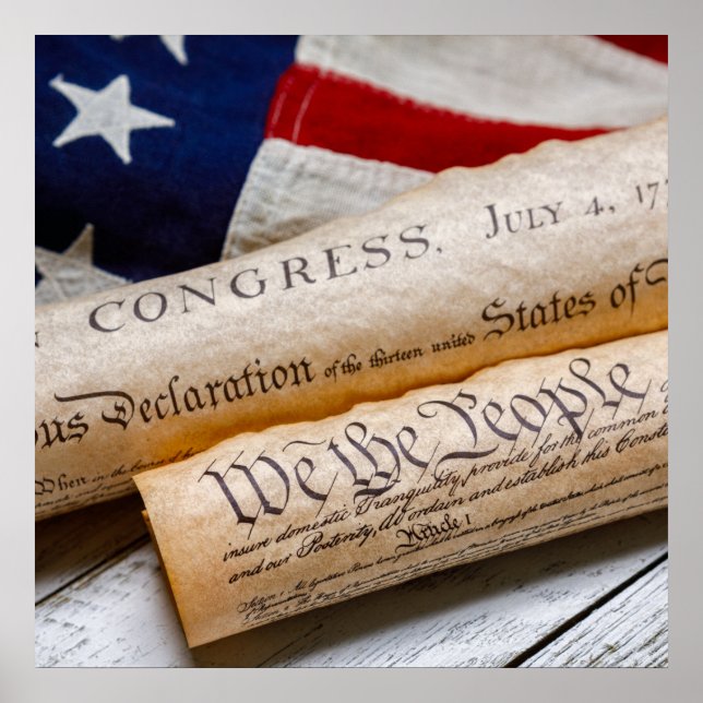 Póster Documentos de fundación de EE. UU. (Frente)
