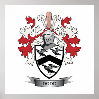 Póster Dodd Family Crest Coat of Arms