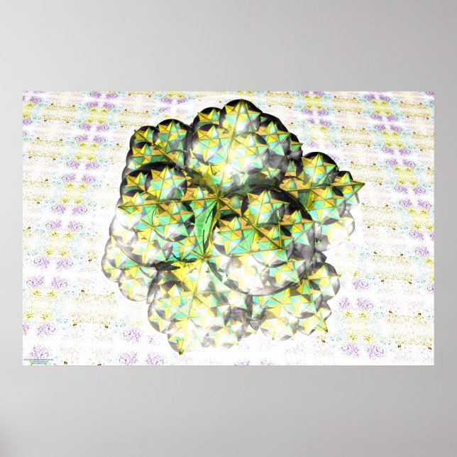 Póster Dodecaedro estelado Fractal (Frente)