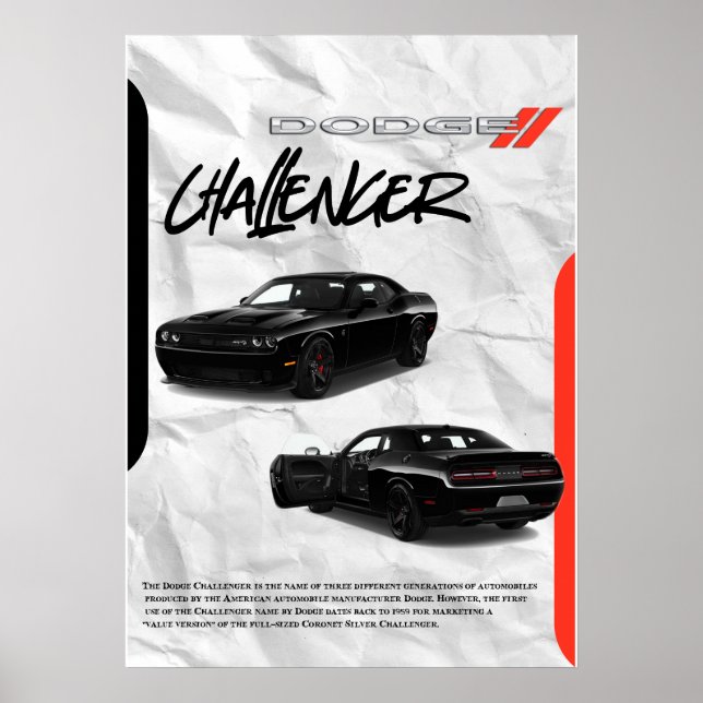 Póster Dodge Challenger (Frente)