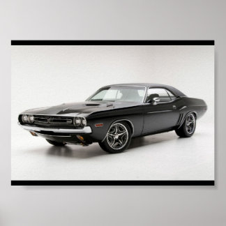 Póster Dodge Challenger RT 1971