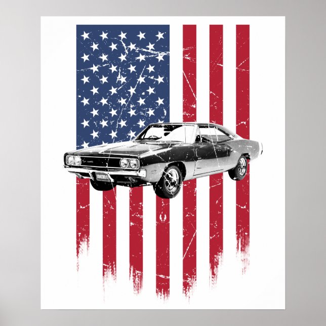 Póster Dodge Charger Muscle Car (Frente)