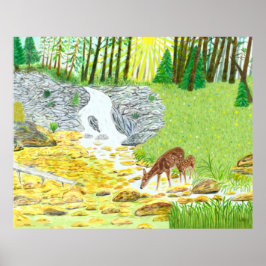 Póster Doe and Fawn