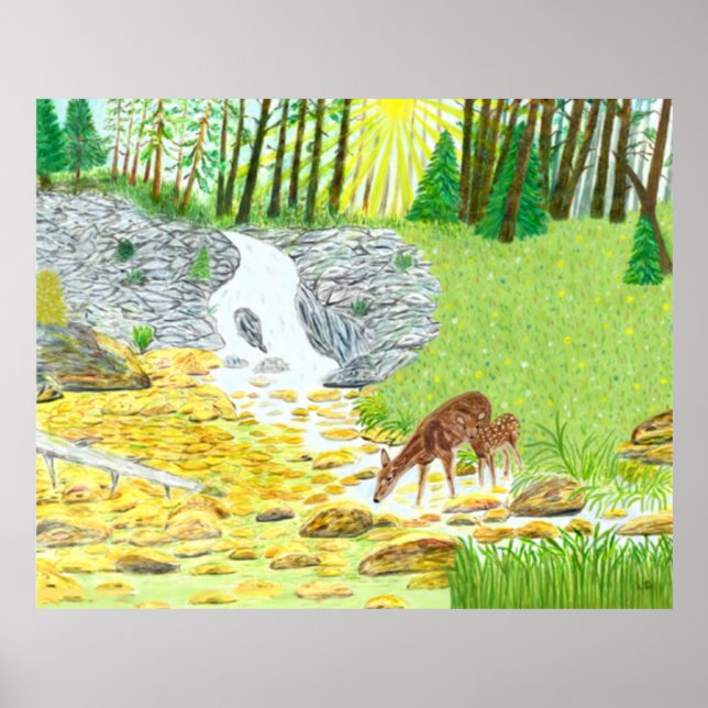 Póster Doe and Fawn (Frente)