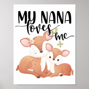 Póster Doe and Fawn Mi Nana me ama