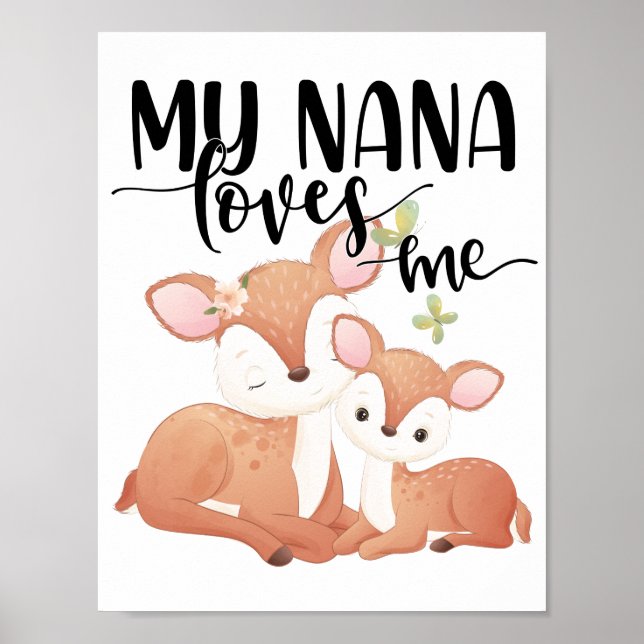 Póster Doe and Fawn Mi Nana me ama (Frente)